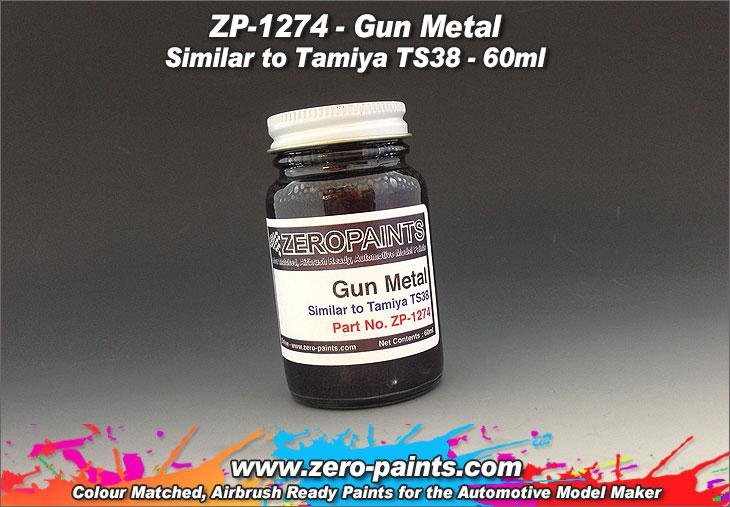 Peinture métal gris anthracite Zero Paints ZP-1274, similaire à la TS38, 60 ml