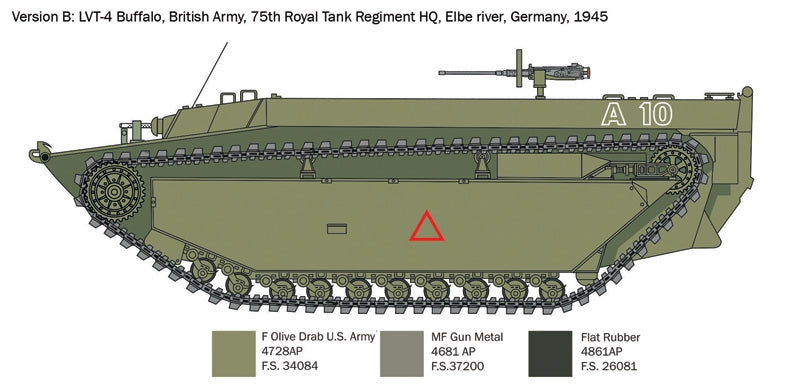 Italeri 6752 LVT-4 Buffle d&amp;#39;eau (ETO) 1/35 – immagine 5