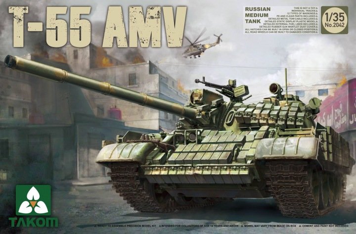 Takom 2042 CHAR MOYEN RUSSE T-55 AMV 1/35