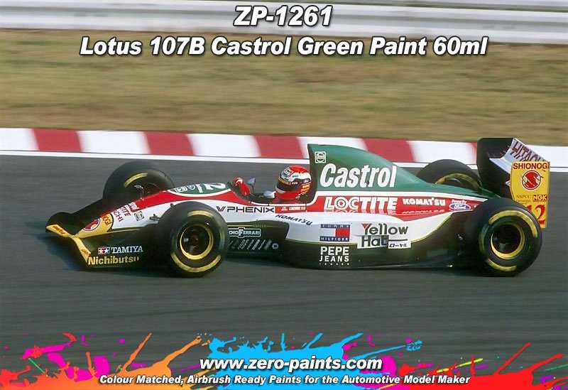 Zero Paints ZP-1261 Lotus 107B Castrol Green Paint 60ml – zdjęcie 2