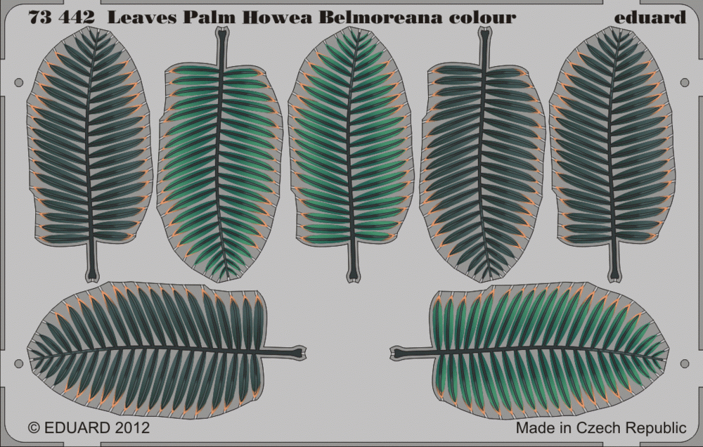 Eduard 73442 Feuilles Palmier Howea Belmoreana 1/72