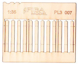 Maquette PL3-007 Clôture en bois type 7 / Clôture en bois 1/35