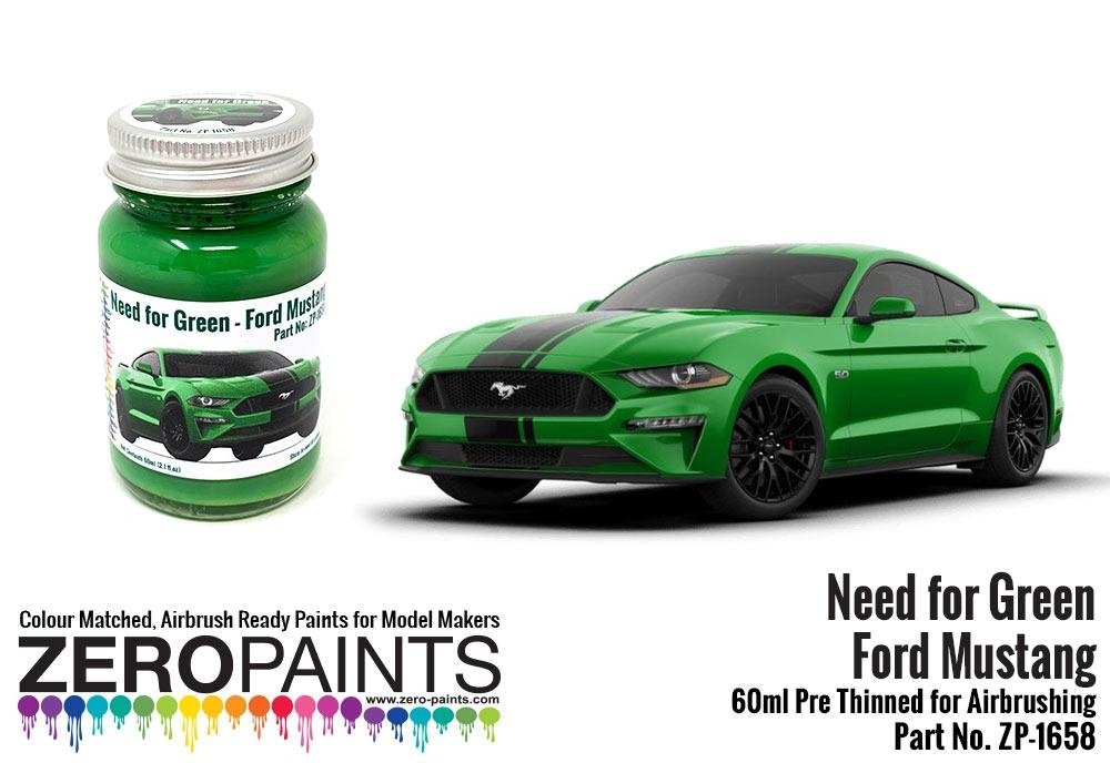 Peinture Zero Paints ZP-1658 Ford Mustang - Need for Green 60 ml