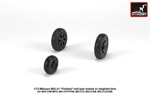Armory Models AW72049 Roues Fishbed pour Mikoyan MiG-21 avec pneus lestés, échelle 1/72 – image 2