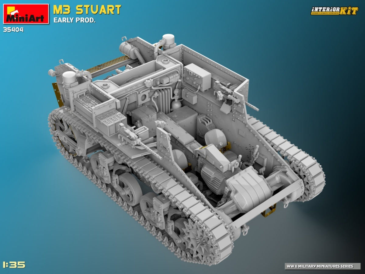 MiniArt 35404 M3 STUART EARLY PROD. INTERIOR KIT 1/35 – zdjęcie 8