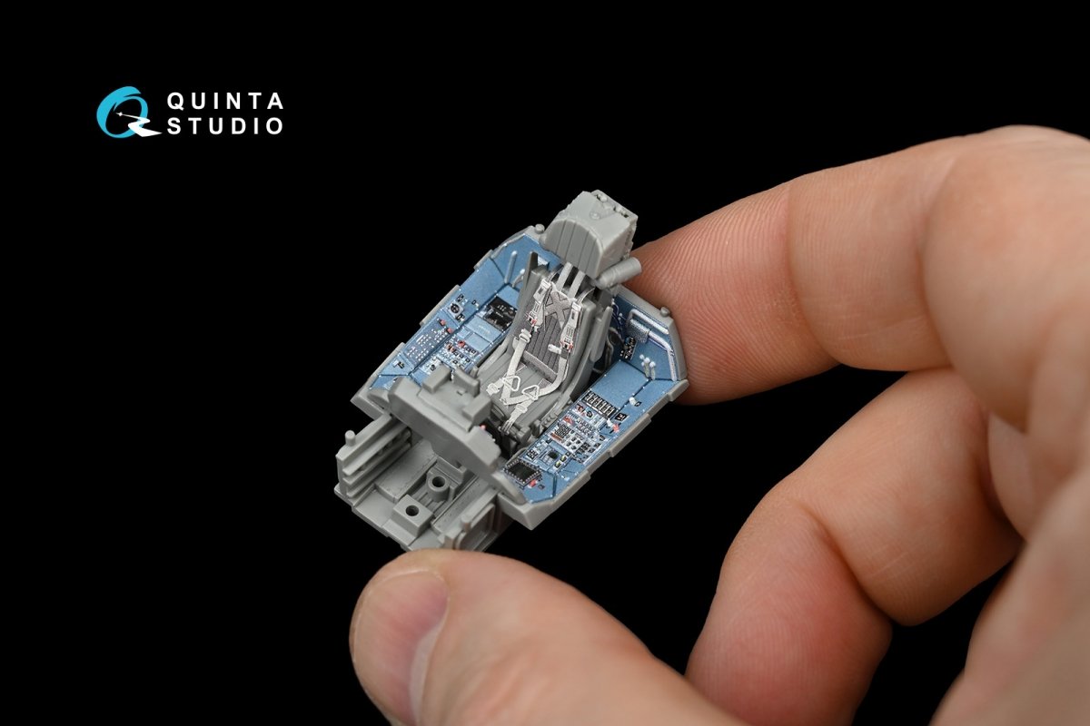 Intérieur imprimé en 3D et coloré sur papier décalcomanie Quinta Studio QD48057 Su-35S (pour kit GWH) 1/48 – image 5