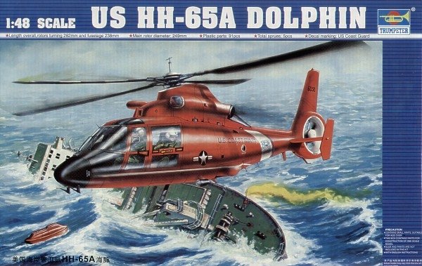 Trumpeter 02801 Eurocopter HH-65A Dolphin (Garde côtière américaine) (1/48)