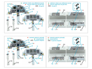 Intérieur imprimé en 3D et coloré sur papier décalcomanie Quinta Studio QDS-48596 F-15E (Hasegawa) (Petite version) 1/48 – image 2