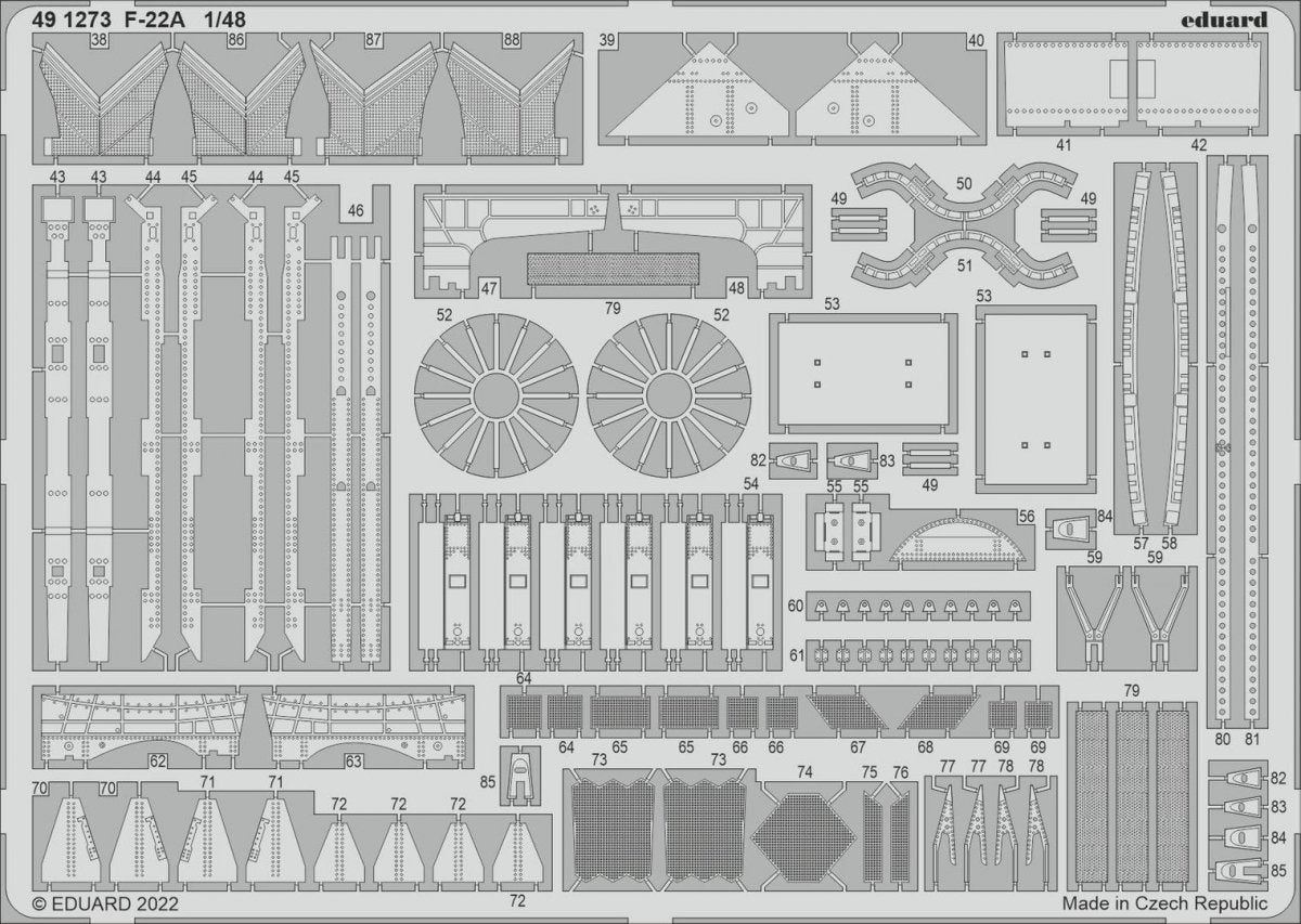 Eduard 491273 F-22A J&amp;#39;ADORE LES KITS 1/48 – immagine 2