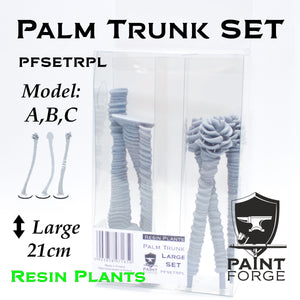 Ensemble de plantes en résine Paint Forge PFSETRPL PALM TRUNK L
