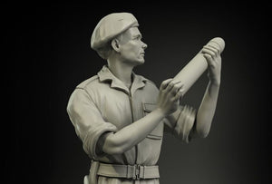 Panzer Art FI35-052 RAC britannique Afrique du Nord chargeant des munitions de 75 mm, soldat n° 2, échelle 1/35 – Bild 2