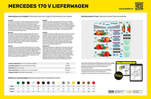 Heller 56736 Mercedes 170 V Lieferwagen - Kit de démarrage 1/24 – immagine 3