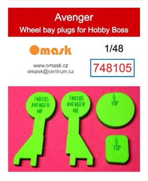 Bouchons de passage de roue Omask 748105 Avenger (pour Hobby Boss) 1/48