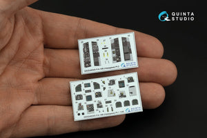 Intérieur imprimé en 3D et coloré sur papier décalcomanie Quinta Studio QDS-48345 F/A-18B (Hasegawa) (Petite version) 1/48 – image 3