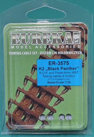 Câbles et supports de remorquage Eureka XXL ER-3575 K2 Black Panther MBT (Academy) 1/35 – imagen 2