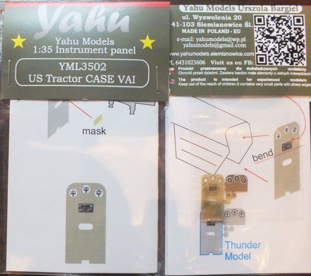 Tracteur américain Yahu YML3502 CASE VAI (modèle Thunder) 1/35