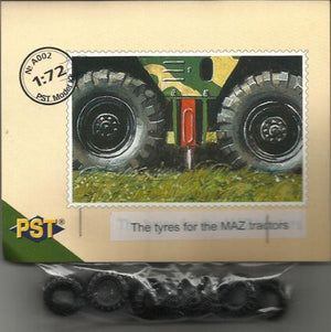 PST A002 PNEUS POUR TRACTEUR MAZ 1/72