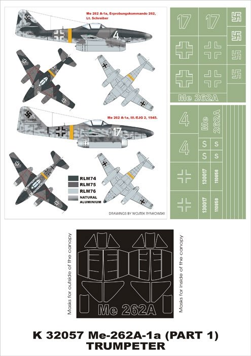 Montex K32057 Me-262A-1a 1/32
