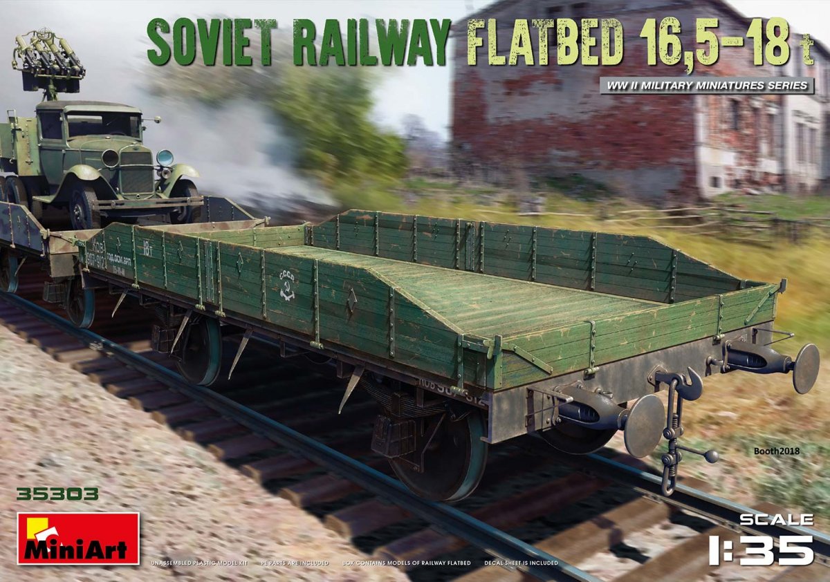 MiniArt 35303 Plateau ferroviaire soviétique 16,5-18t (1/35)
