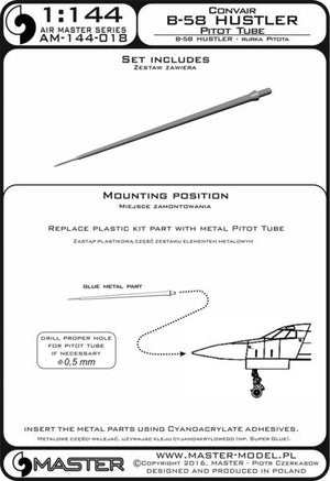 Master AM-144-018 Convair B-58 Hustler - Tube Pitot 1/144 – Bild 3