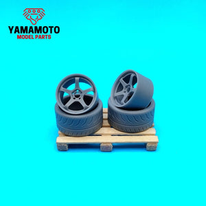 Yamamoto YMPRIM21 Advan Racing GT 4 18&amp;quot; + Pneus 1/24 – immagine 4