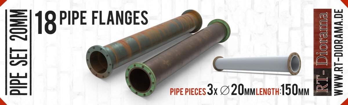 RT-Diorama 35689 Pipe Set 20mm 1/35