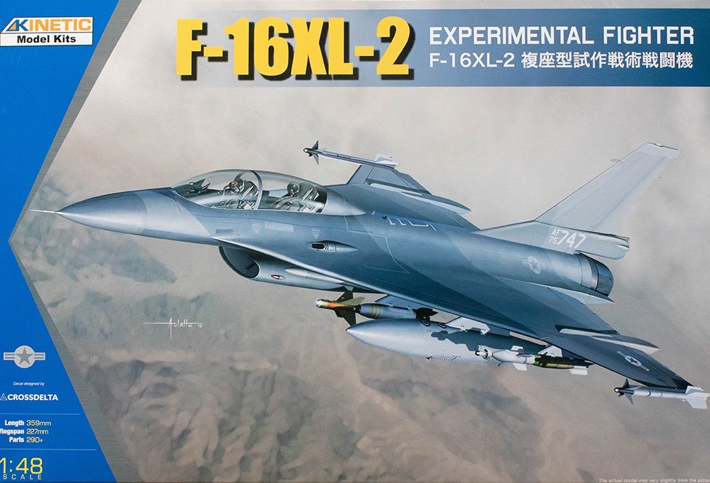 Kinetic K48086 F-16XL-2 Chasseur expérimental 1/48