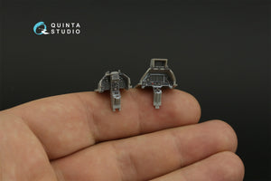 Intérieur imprimé en 3D et coloré pour le F-16D Block 40 de Quinta Studio (outil Kinetic 2022) (petite version) à l&amp;#39;échelle 1/48 – immagine 10