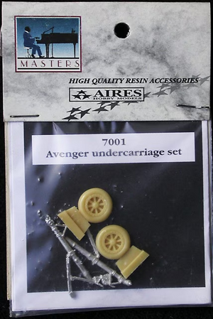 Train d&amp;#39;atterrissage Aires 7001 TBM AVENGER, échelle 1/72, Hasegawa