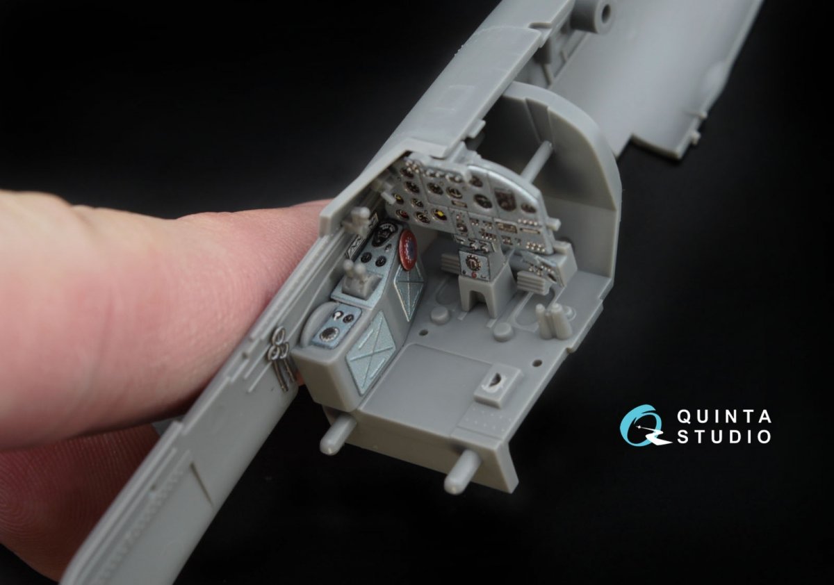 Intérieur imprimé en 3D et coloré sur papier décalcomanie Quinta Studio QD48020 IL-2 (pour maquette Tamiya) 1/48 – image 4