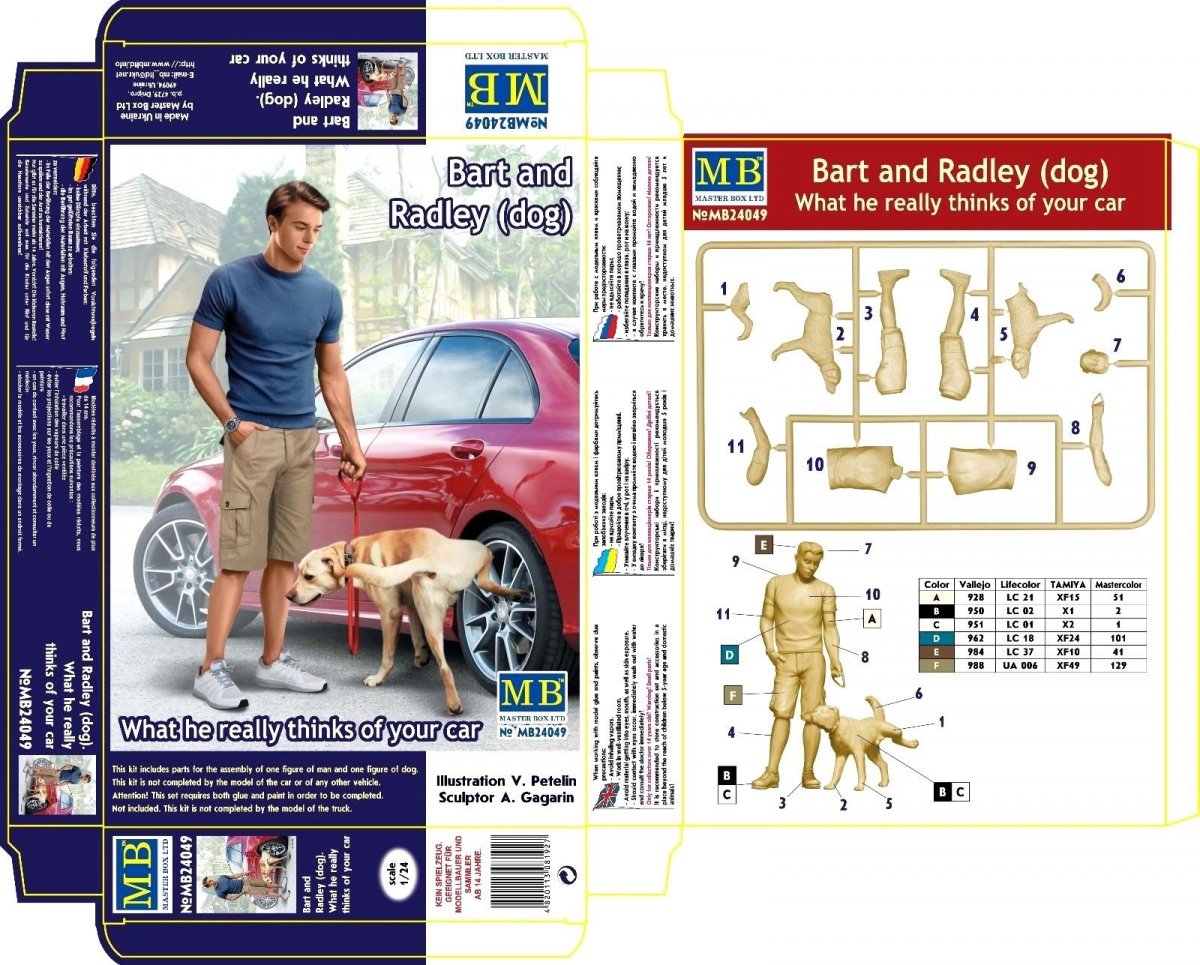 Master Box 24049 Bart et Radley (chien) 1/24 – immagine 2