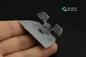 Intérieur imprimé en 3D et coloré sur papier décalcomanie (Zvezda) pour le Mi-17 (Mi-8MT version export) de Quinta Studio QDS-48354 (petite version) à l&amp;#39;échelle 1/48 – image 12