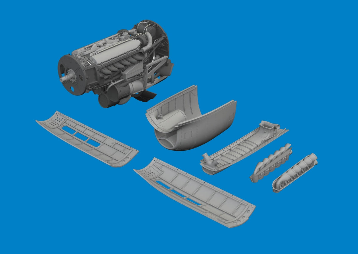 Eduard 6481130 P-40N engine PRINT EDUARD 1/48