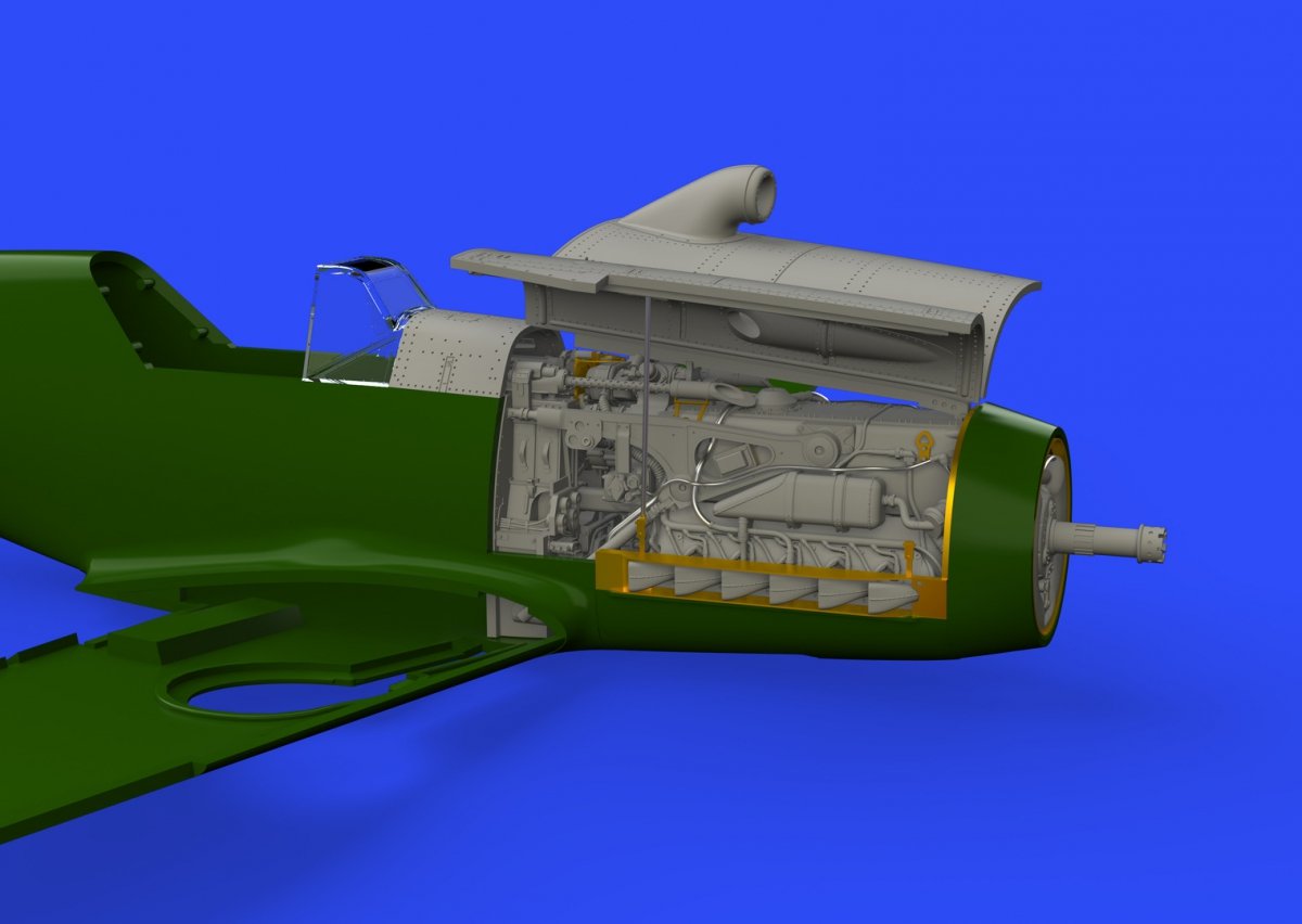 Eduard 648300 Bf 109F moteur et canons de fuselage EDUARD 1/48 – image 3