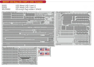Eduard BIG5377 USS Wasp LHD-1 PARTIE 2 TRUMPETER 1/350