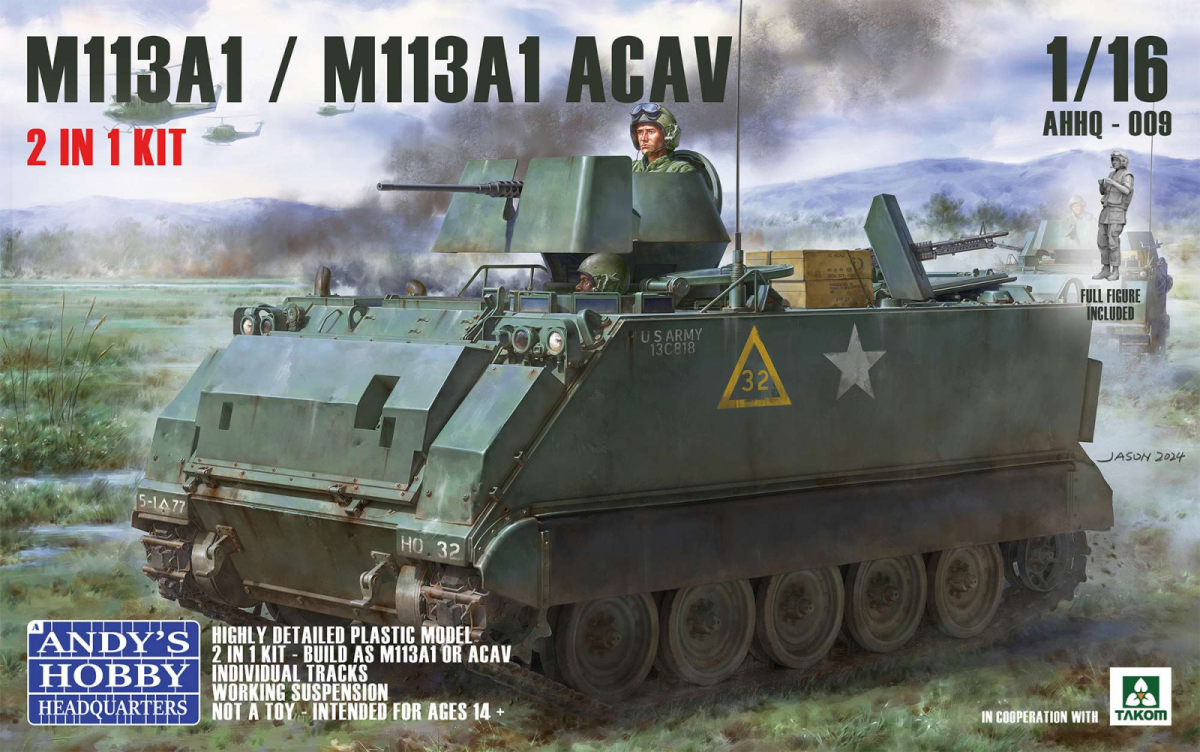 Andy's Hobby Headquarters AHHQ-009 Kit M113A1 / M113A1 ACAV 2 en 1 1/16