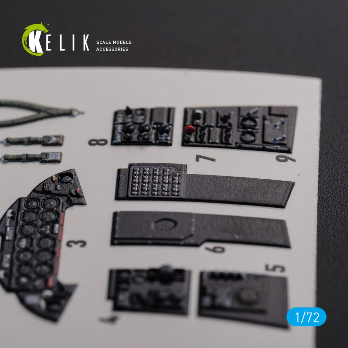 Décalcomanies 3D pour l&amp;#39;intérieur du F9F-2 Panther (KELIK K72113) pour la maquette HobbyBoss au 1/72 – image 4