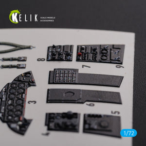 Décalcomanies 3D pour l&amp;#39;intérieur du F9F-2 Panther (KELIK K72113) pour la maquette HobbyBoss au 1/72 – image 4