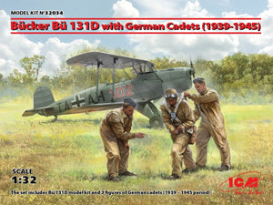 ICM 32034 Bücker Bü 131D avec cadets allemands (1939-1945) 1/32