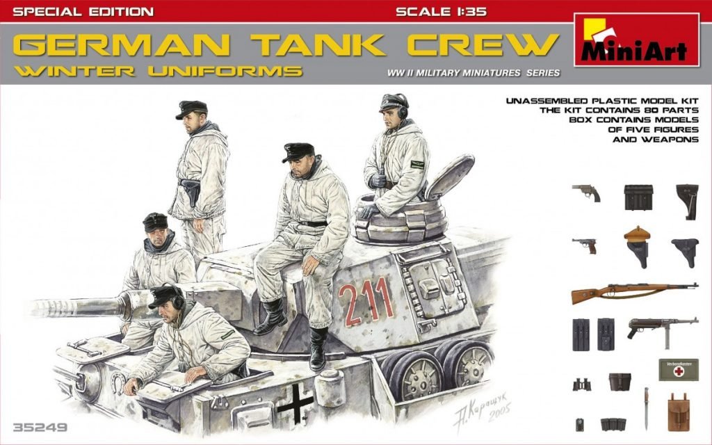 MiniArt 35249 ÉQUIPAGE DE CHAR ALLEMAND (UNIFORMES D&amp;#39;HIVER) ÉDITION SPÉCIALE 1/35