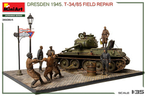 MiniArt 36064 Dresde 1945. Réparation de terrain T-34/85. Grand coffret 1/35 – image 5