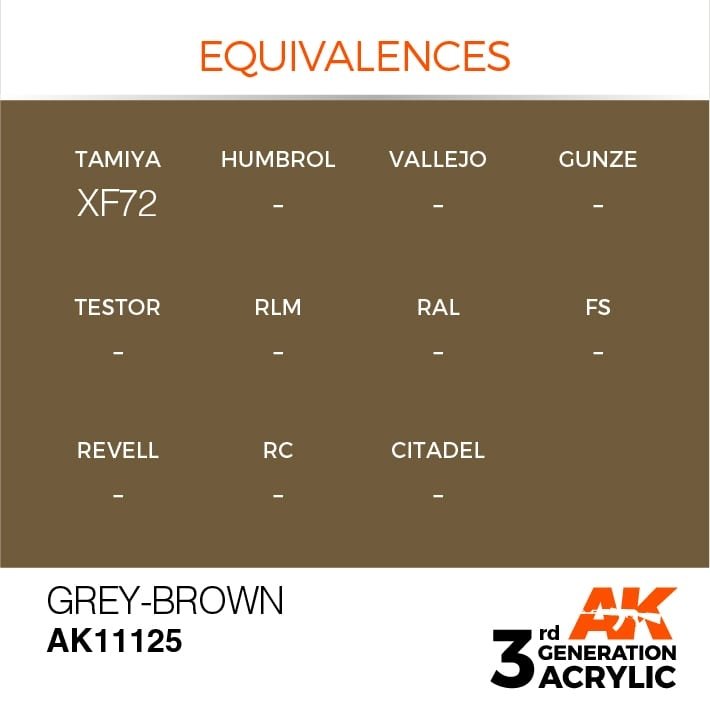 AK Interactive AK11125 GRIS-BRUN – STANDARD 17 ml – image 3