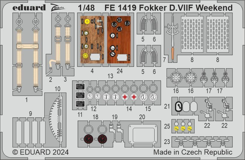 Eduard FE1419 Fokker D. VIIF Week-end EDUARD 1/48