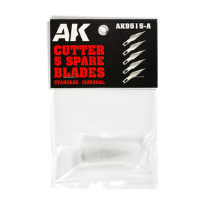 Lame diagonale standard AK9515-A (5 lames de rechange) pour couteau de loisir AK – imagen 2