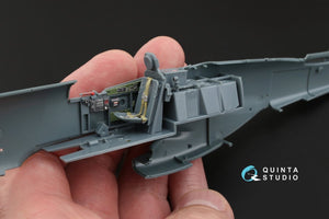 Intérieur imprimé en 3D et coloré sur papier décalcomanie Quinta Studio QD48065 P-51D (première version) (pour kit Eduard) 1/48  – image 5