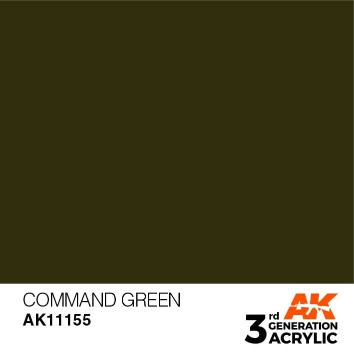 AK Interactive AK11155 COMMAND VERT – STANDARD 17 ml