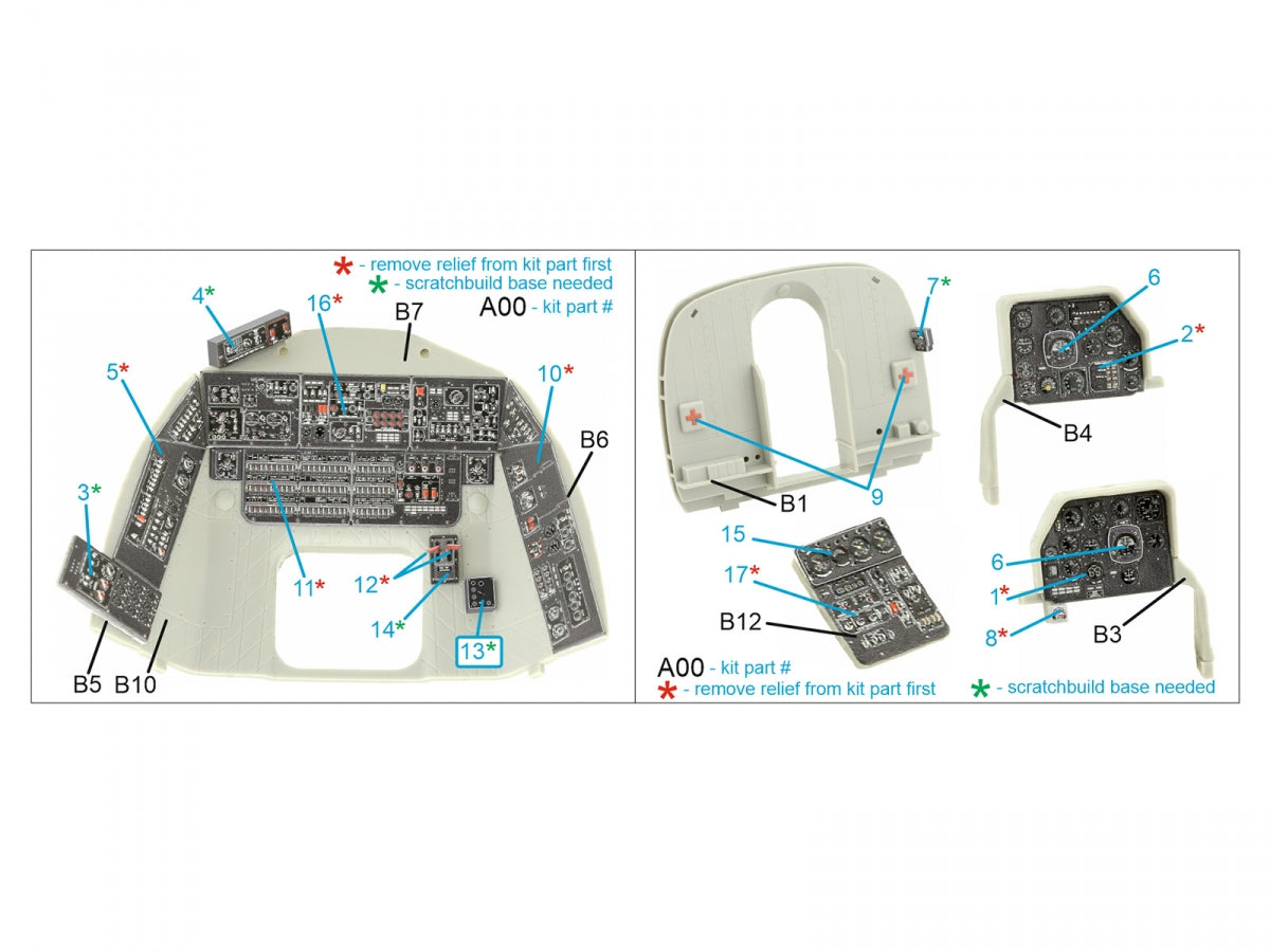Intérieur coloré imprimé en 3D sur papier décalcomanie Quinta Studio QDS-35110 Mi-17 (Trumpeter) (Petite version) 1/35 – image 2