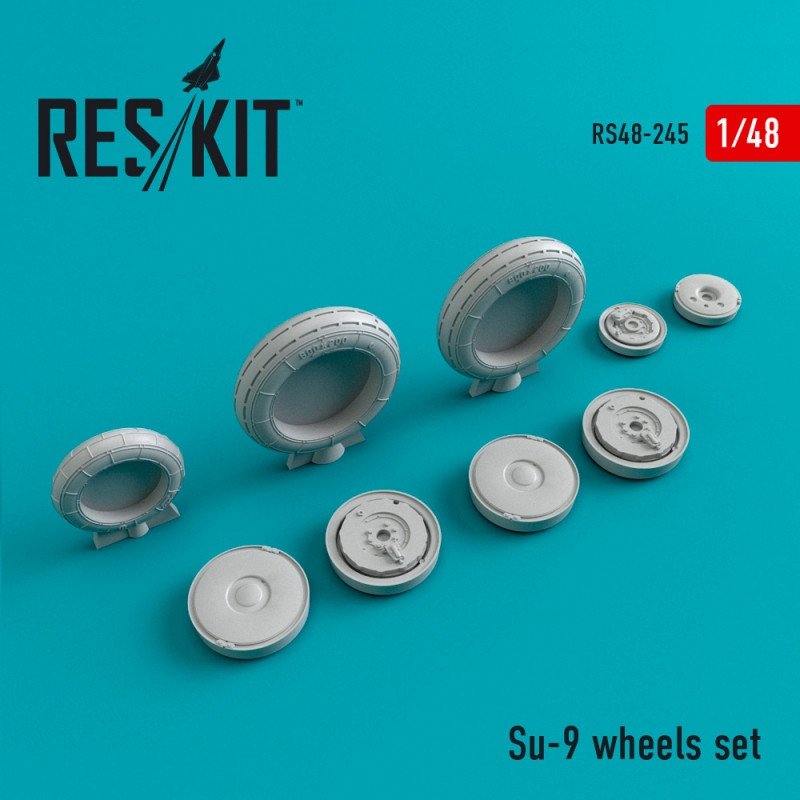 RESKIT RS48-0245 Jeu de roues Su-9 1/48