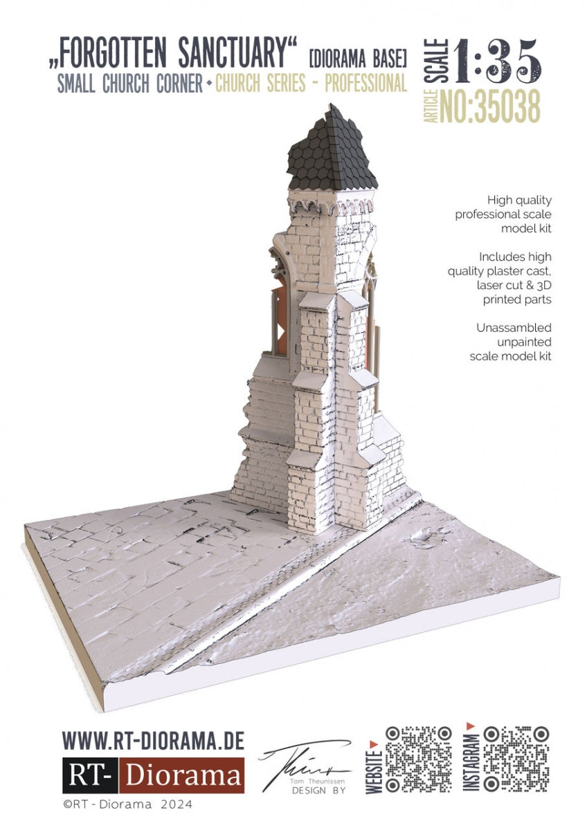 RT-Diorama 35038 Socle de diorama : Coin d’église « Sanctuaire oublié » 1/35 – immagine 2