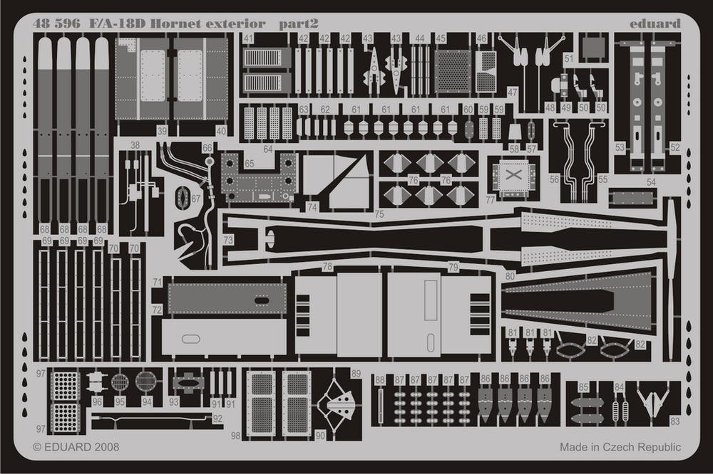 Eduard 48596 F/ A-18D exterior 1/48 (HOBBY BOSS) – zdjęcie 2